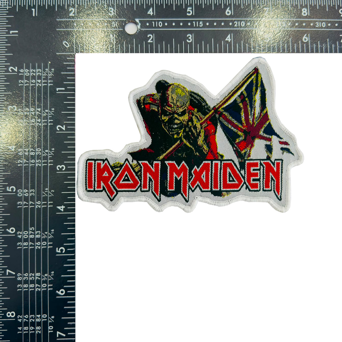 IRON MAIDEN - The Trooper - Shaped Woven Patch
