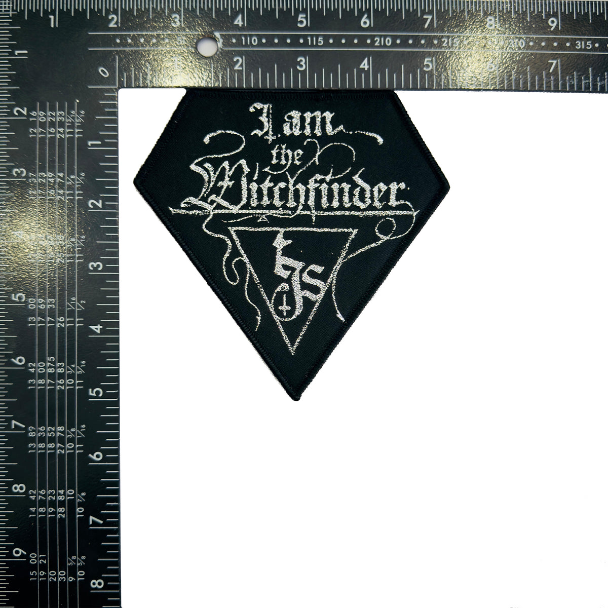 THE INFERNAL SEA - I am the Witchfinder! - Glitter Woven Patch