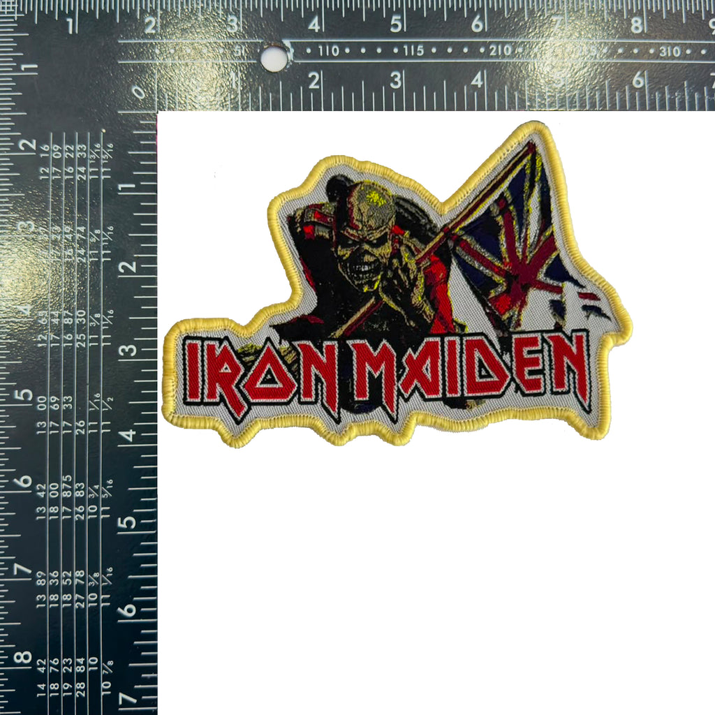 IRON MAIDEN - The Trooper - Shaped Woven Patch