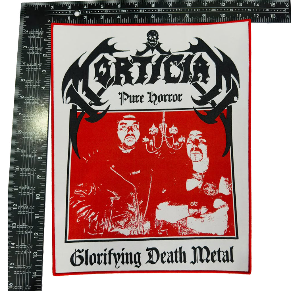MORTICIAN - Pure Horror Glorifying Death Metal - Woven Backpatch