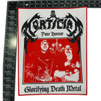 MORTICIAN - Pure Horror Glorifying Death Metal - Woven Backpatch