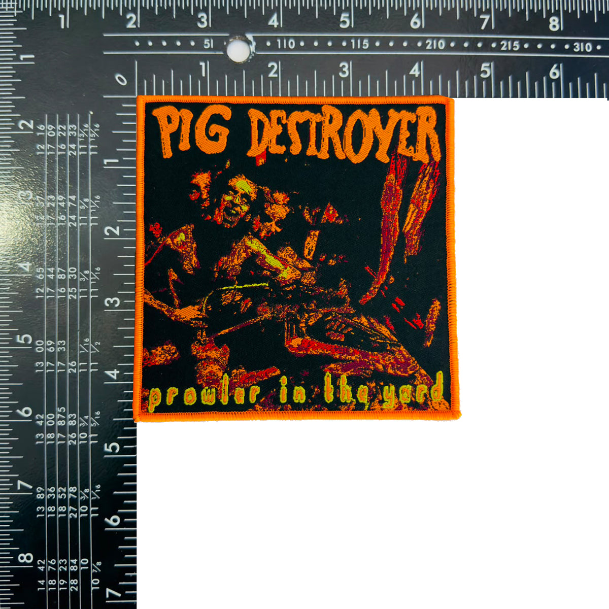 PIG DESTROYER - Prowler In The Yard - Woven Patch