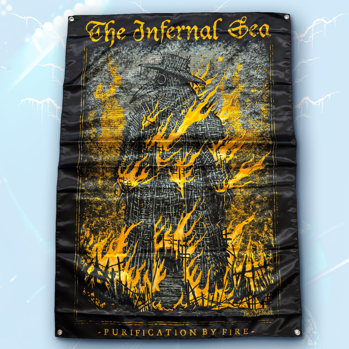 THE INFERNAL SEA - Purification by Fire - Wall Flag / Textile Poster