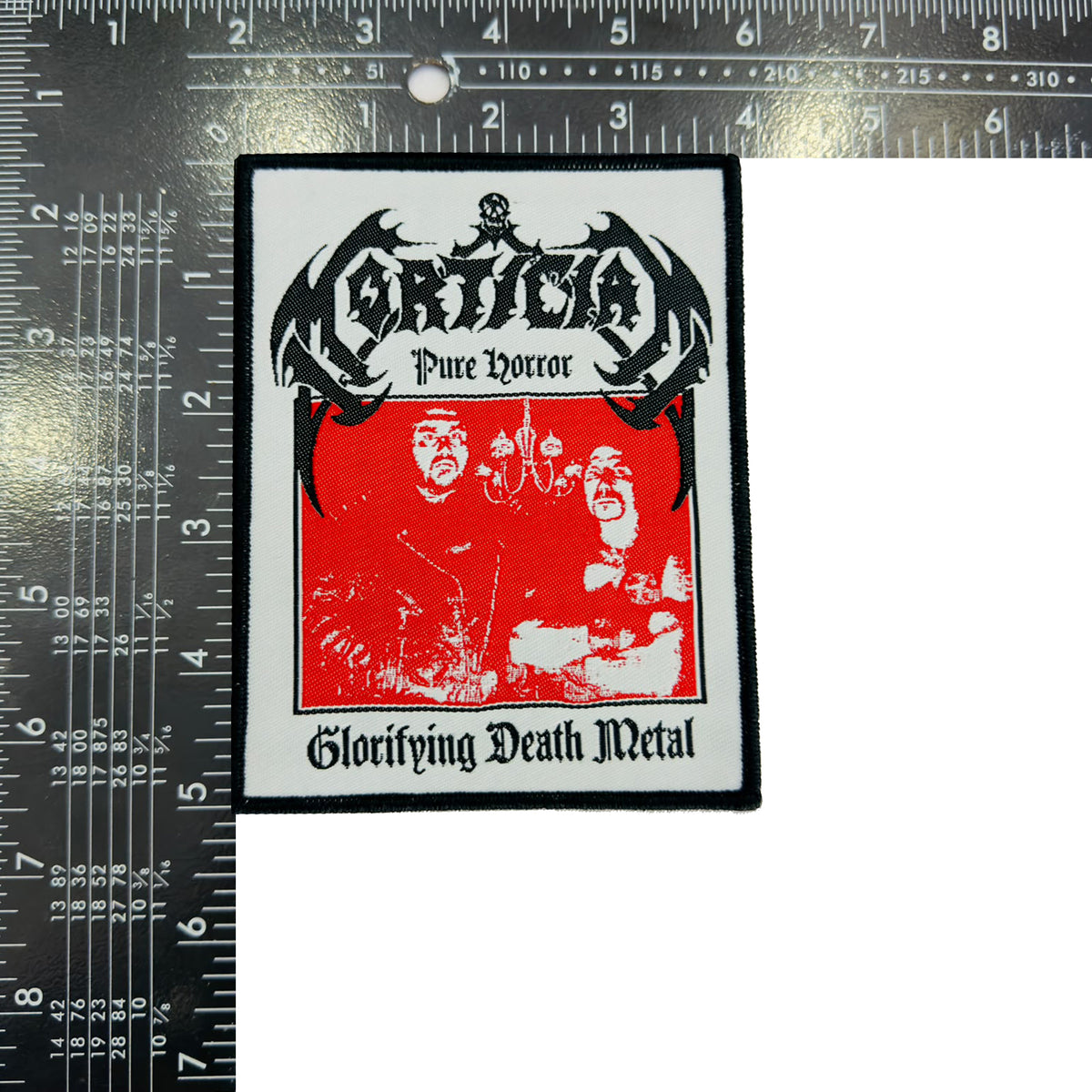 MORTICIAN - Pure Horror Glorifying Death Metal - Woven Patch