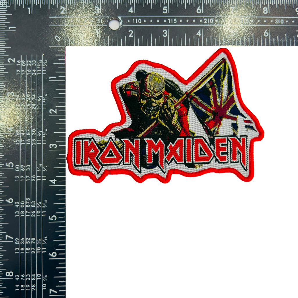 IRON MAIDEN - The Trooper - Shaped Woven Patch