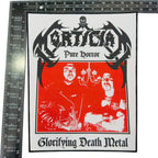 MORTICIAN - Pure Horror Glorifying Death Metal - Woven Backpatch