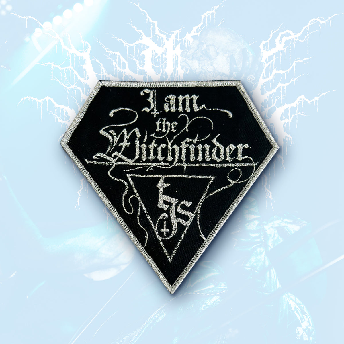 THE INFERNAL SEA - I am the Witchfinder! - Glitter Woven Patch