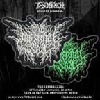 THE INFERNAL SEA - Logo - (Glow In The Dark) Embroidered Patch + Enamel Pin BUNDLE
