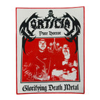 MORTICIAN - Pure Horror Glorifying Death Metal - Woven Backpatch