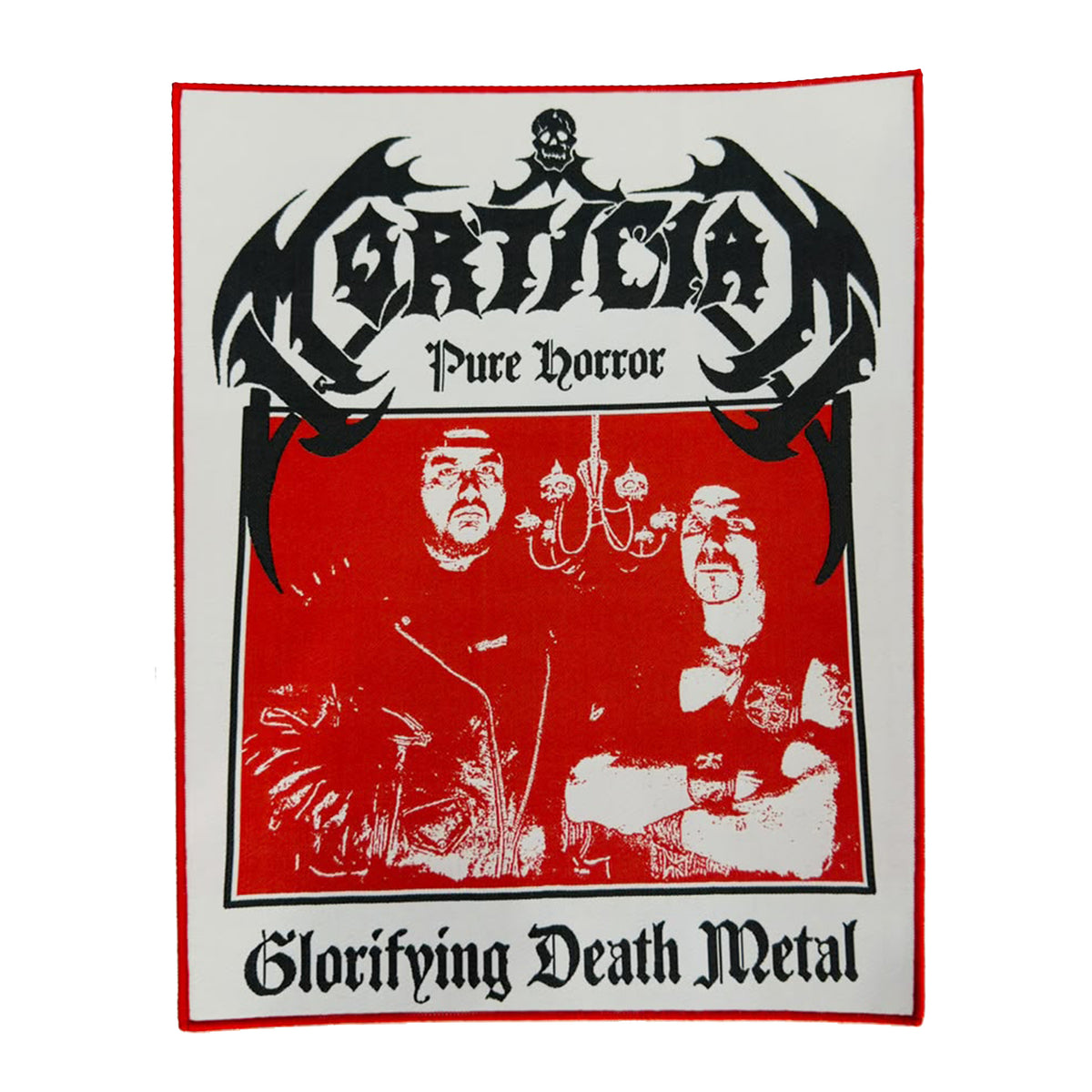 MORTICIAN - Pure Horror Glorifying Death Metal - Woven Backpatch