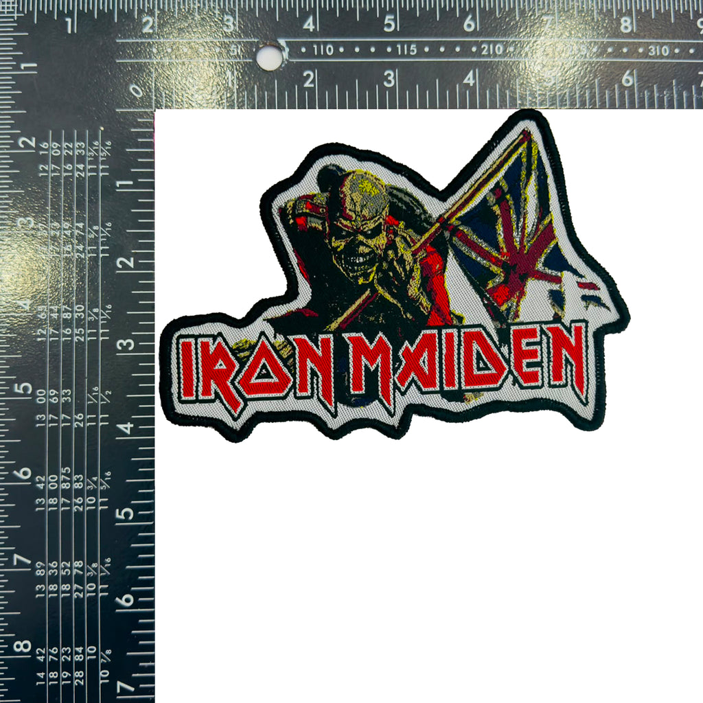 IRON MAIDEN - The Trooper - Shaped Woven Patch