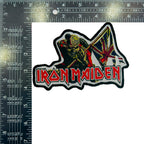 IRON MAIDEN - The Trooper - Shaped Woven Patch