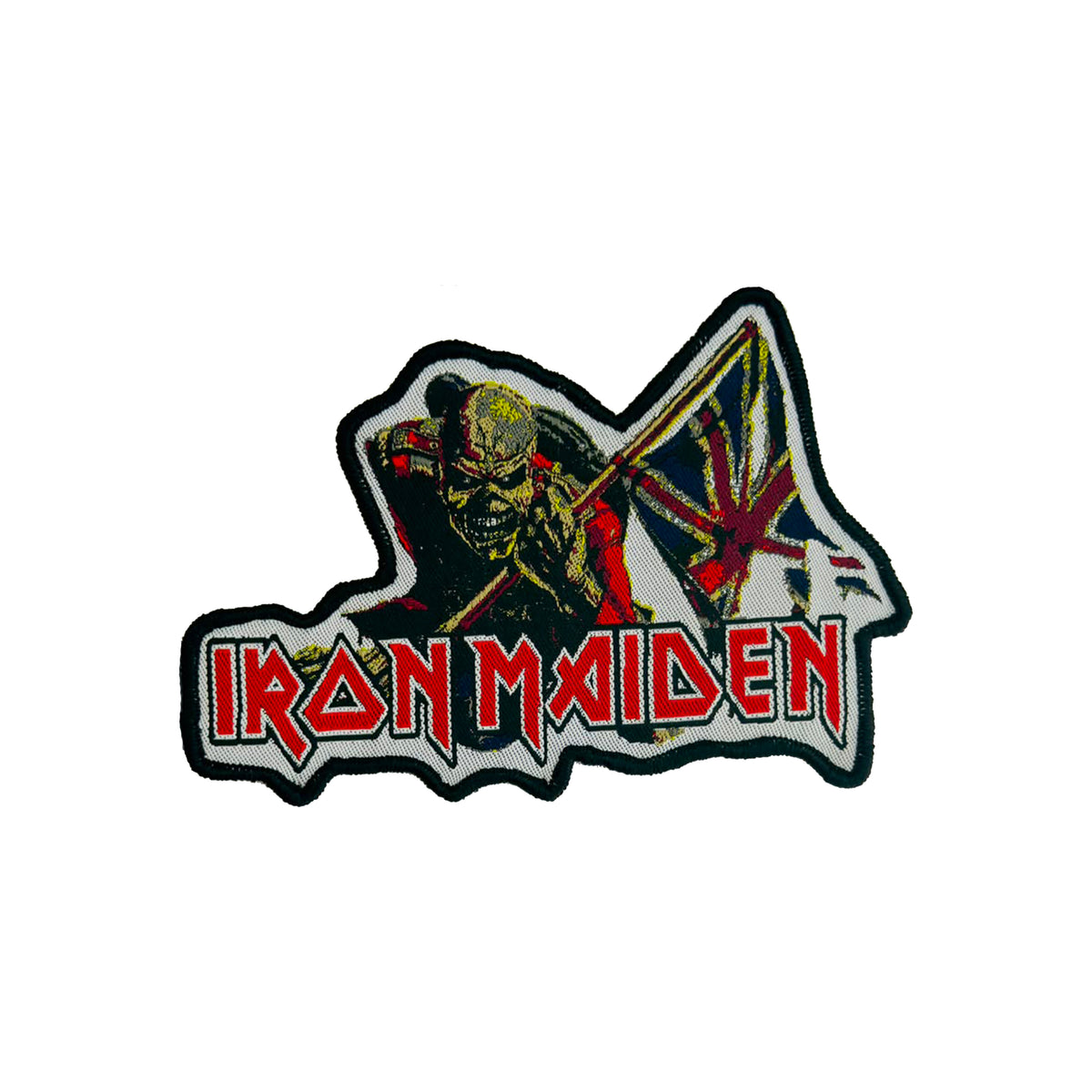 IRON MAIDEN - The Trooper - Shaped Woven Patch