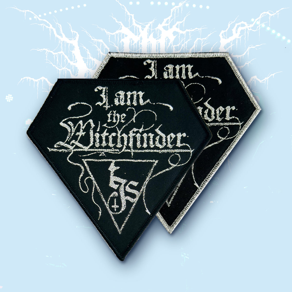 THE INFERNAL SEA - I am the Witchfinder! - Glitter Woven Patch