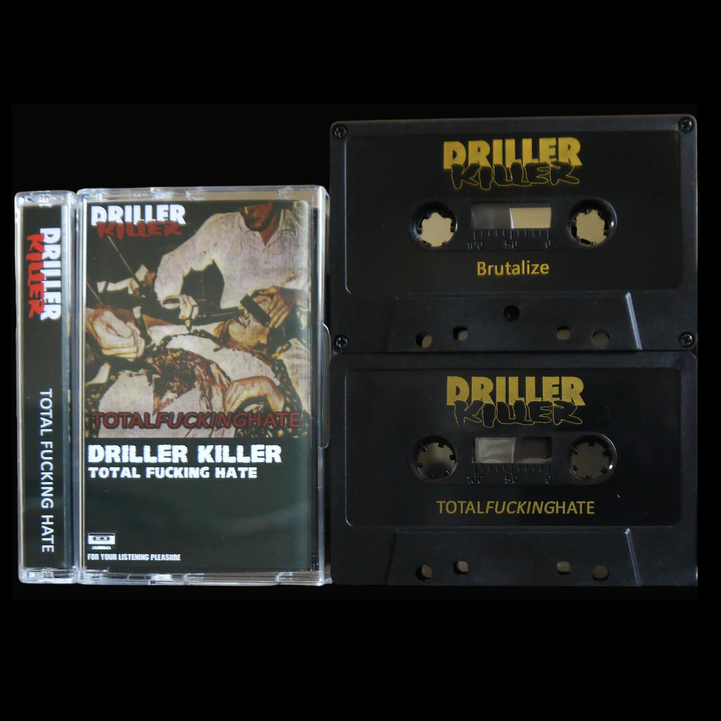 DRILLER KILLER - Total Fucking Hate & Brutalize - MC Tape