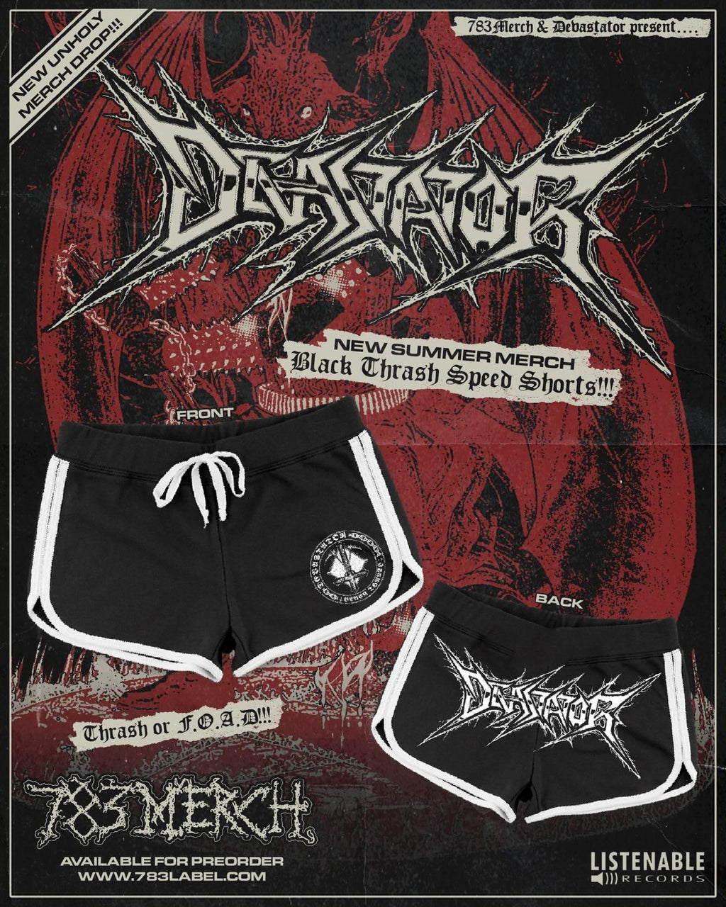 DEVASTATOR - Woman's Booty Shorts