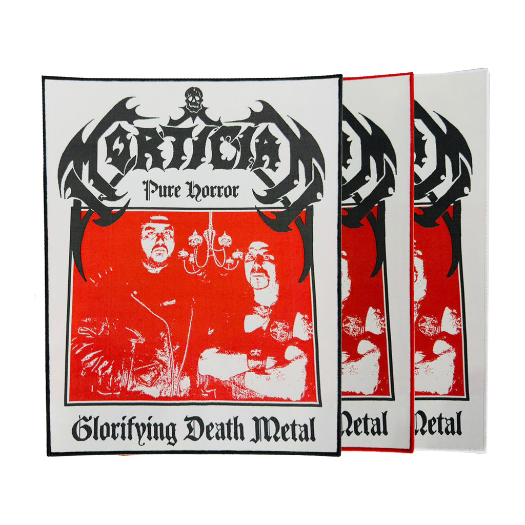 MORTICIAN - Pure Horror Glorifying Death Metal - Woven Backpatch