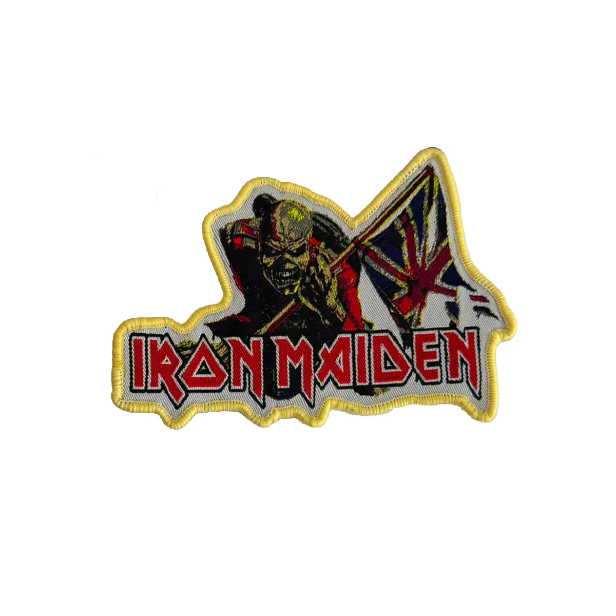 IRON MAIDEN - The Trooper - Shaped Woven Patch