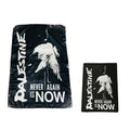 PALESTINE - NEVER AGAIN IS NOW! - Benefit Wall Flag / Textile Poster + Patch BUNDLE