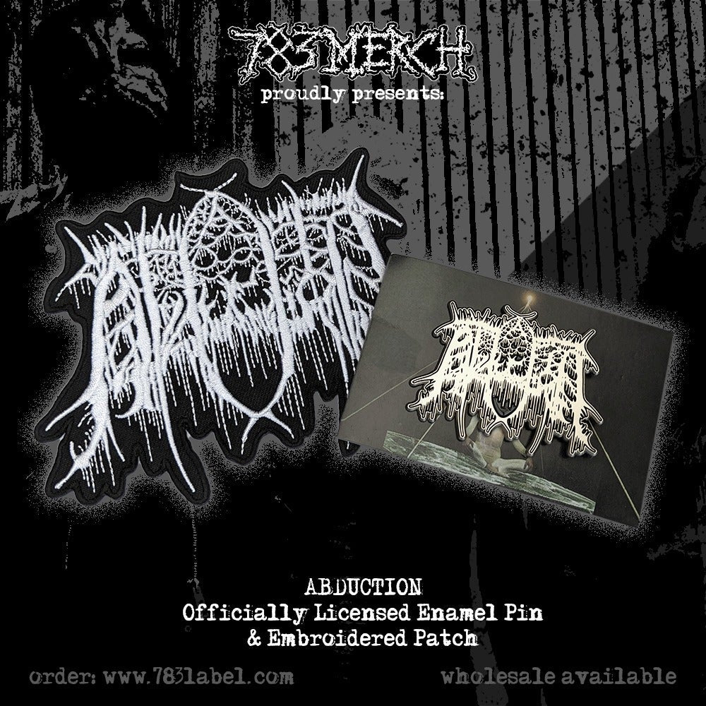 ABDUCTION - Logo - Embroidered Patch + Enamel Pin BUNDLE
