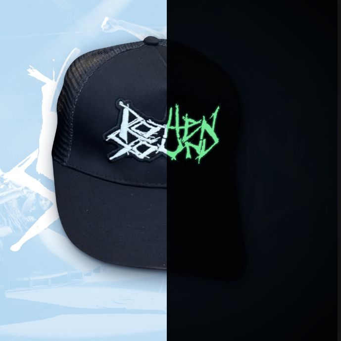 ROTTEN SOUND - (Glow in the Dark) Logo - TRUCKER CAP