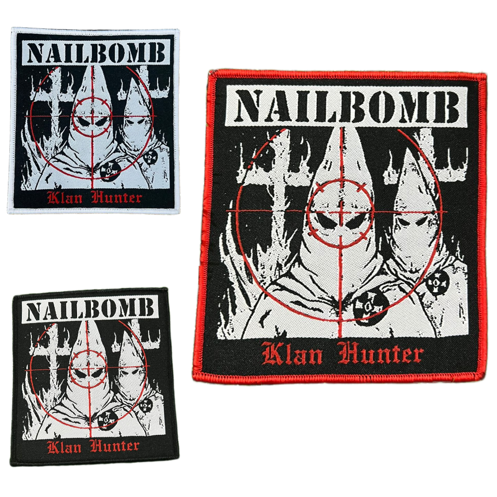 NAILBOMB - Klan Hunter - Woven Patch