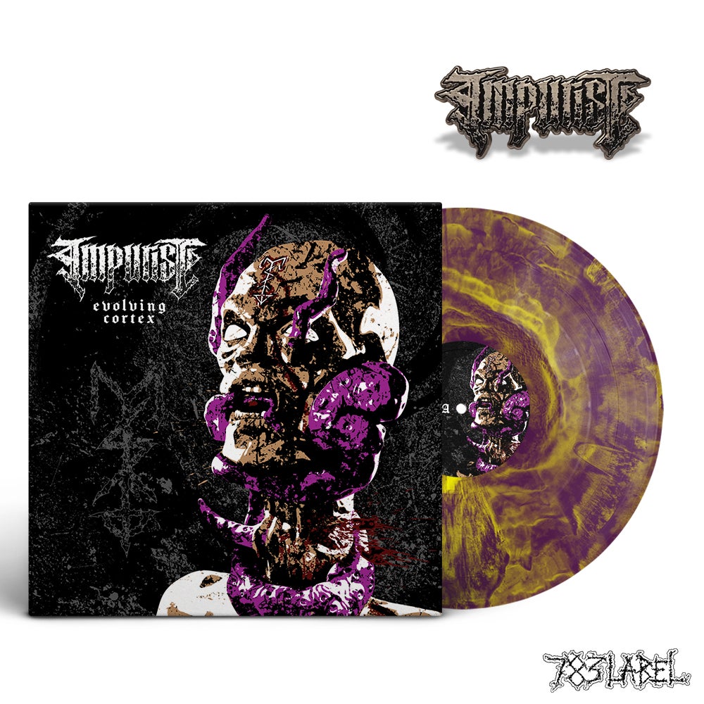 IMPURIST - Evolving Cortex (Ltd. Coloured) LP + Enamel Pin - Bundle