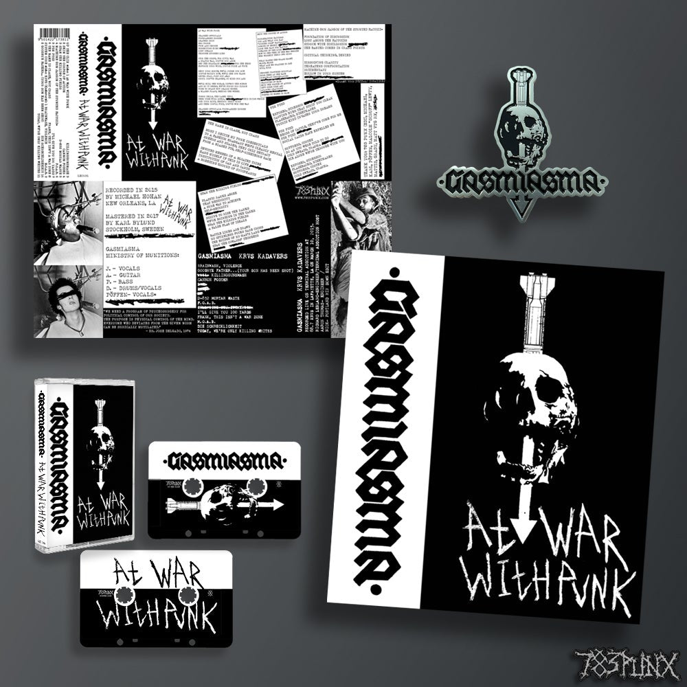 GASMIASMA - At War With Punk - MC Tape + Pin Bundle