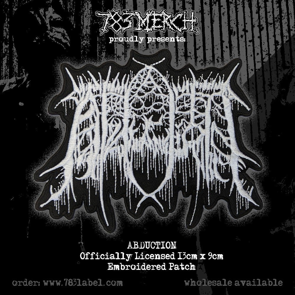 ABDUCTION - Logo - Embroidered Patch + Enamel Pin BUNDLE