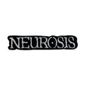 NEUROSIS logo oversized woven patch white border