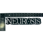 NEUROSIS logo oversized woven patch with ruler measurement