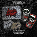LAST DAYS OF HUMANITY - Official Merch Bundle - Pin + Patch + Wall Flag