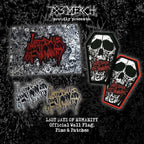 LAST DAYS OF HUMANITY - Official Merch Bundle - Pin + Patch + Wall Flag