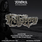 HELLRIPPER - Logo - (Glow In The Dark) Embroidered Patch + Enamel Pin BUNDLE