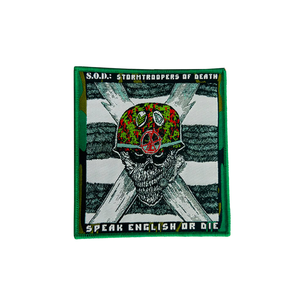 S.O.D.: Stormtroopers Of Death - Speak English Or Die - Woven Patch