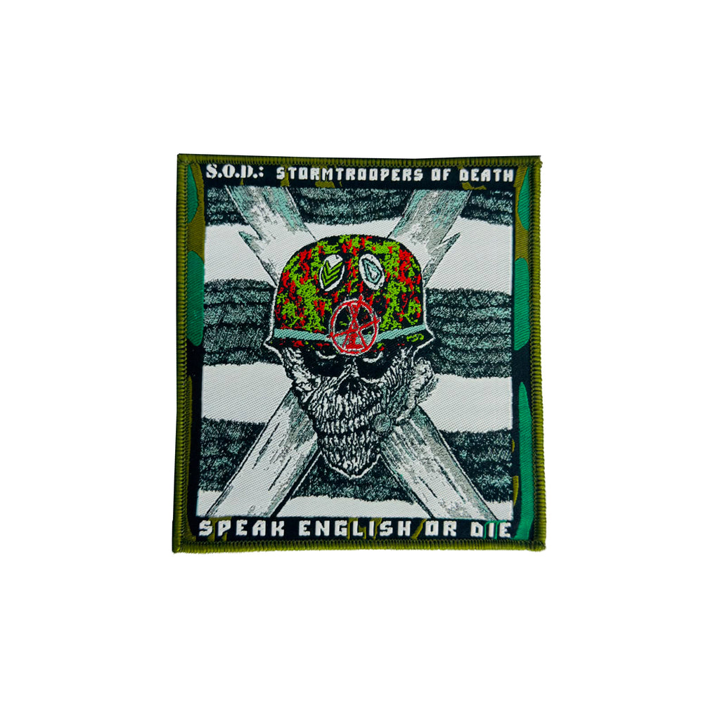 S.O.D.: Stormtroopers Of Death - Speak English Or Die - Woven Patch