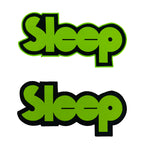 SLEEP - Logo - Oversized Woven Patch