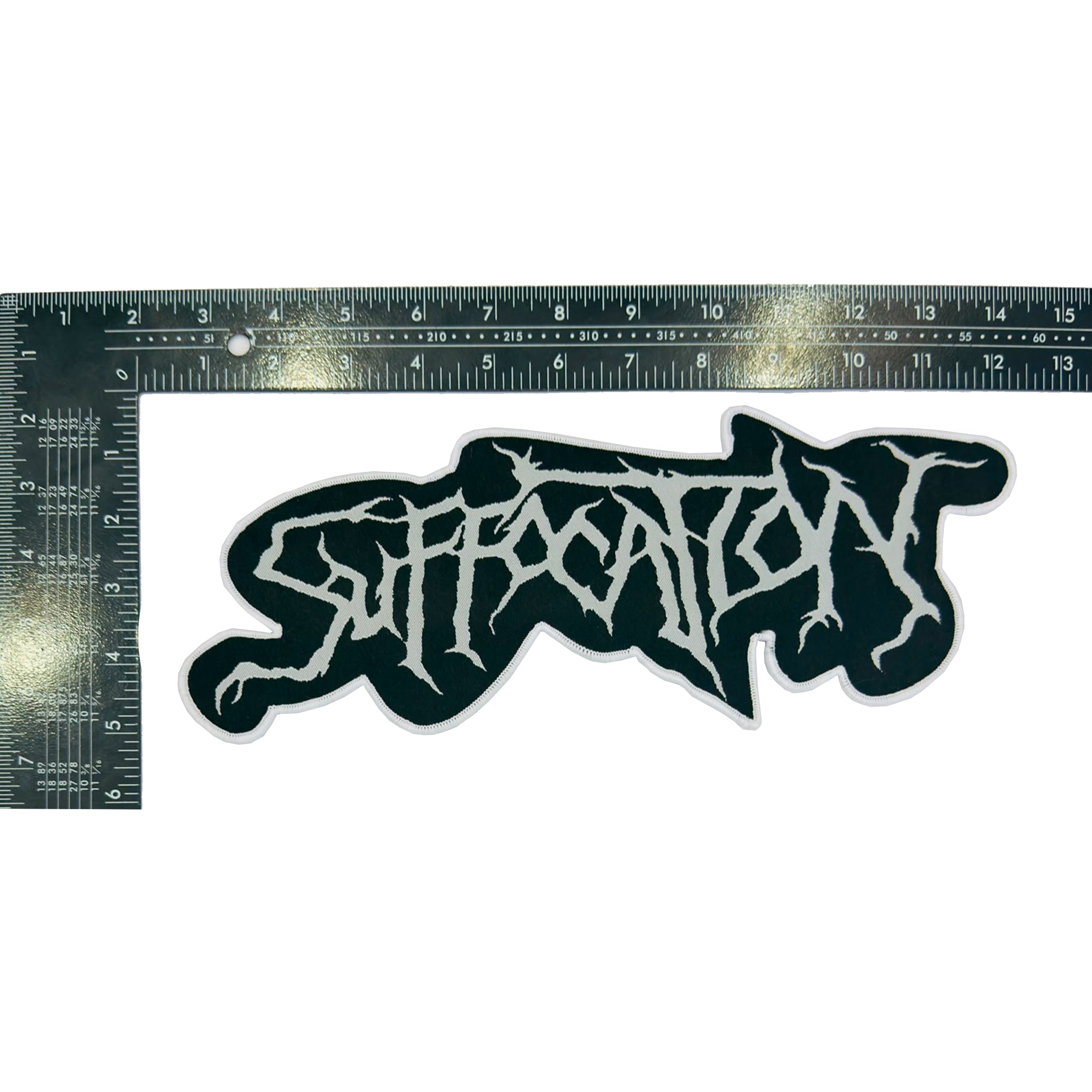 SUFFOCATION - Logo - Oversized Woven Patch – 783 label / distro SUFFOCATION - Logo - Oversized Woven Patch – 783 label / distro