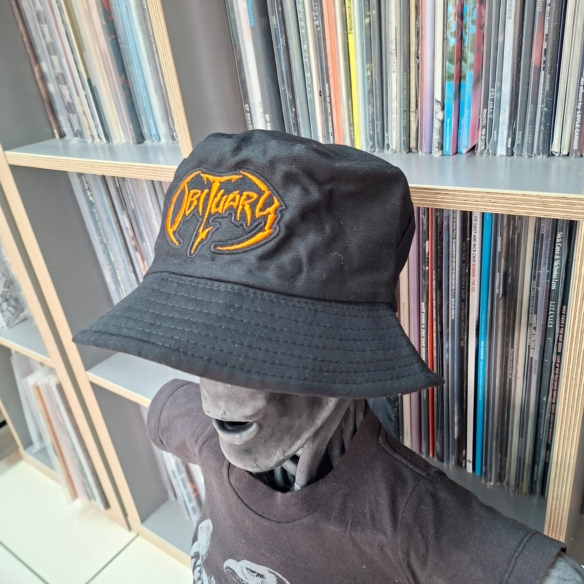 OBITUARY - (Orange) Logo - BUCKET HAT