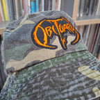 OBITUARY - (Orange) Logo - GREEN CAMO BUCKET HAT
