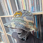 OBITUARY - (Orange) Logo - GREEN CAMO BUCKET HAT