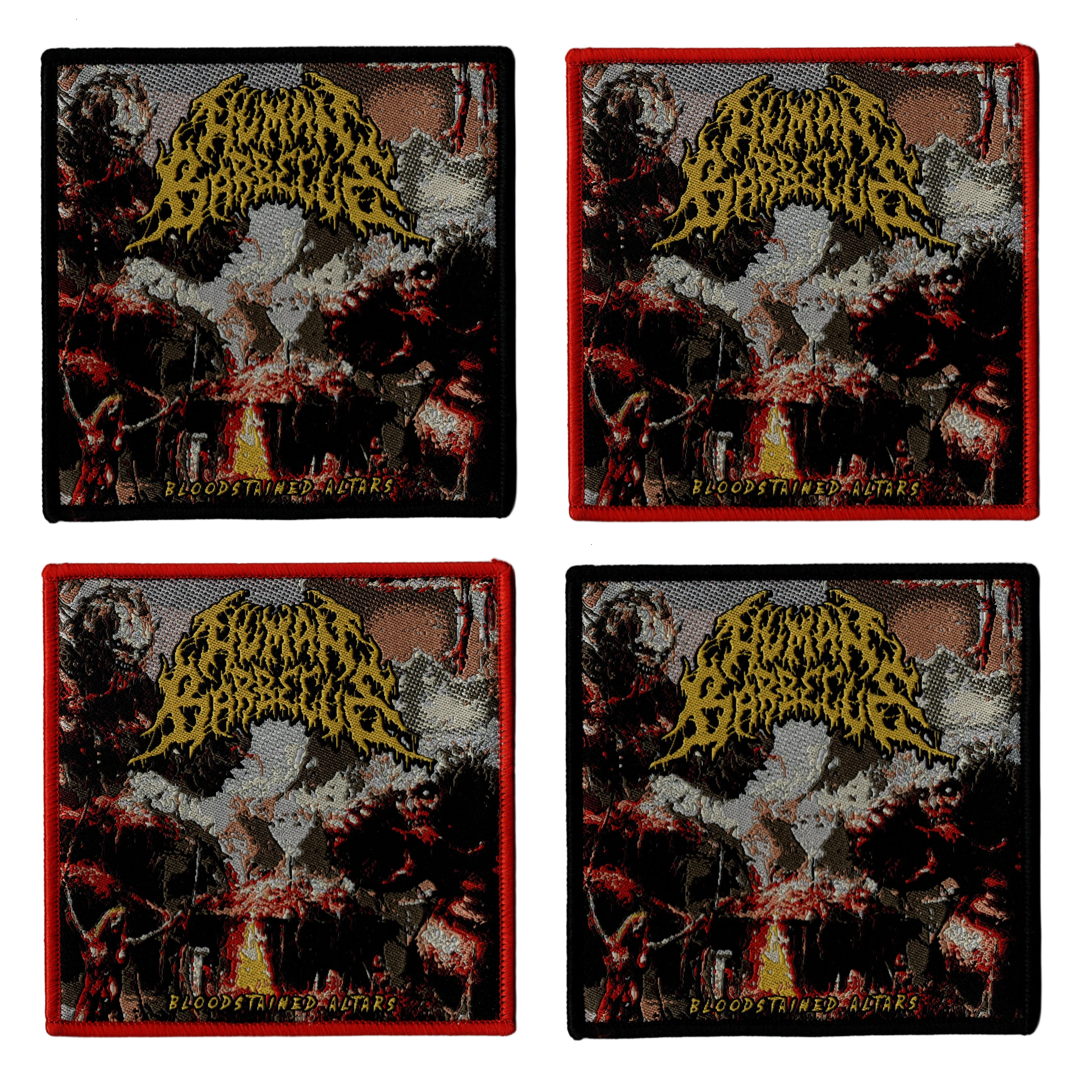 HUMAN BARBECUE - Bloodstained Altars - Woven Patch