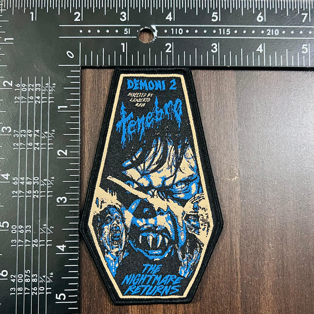 TENEBRO - Demoni 2 - Coffin Shaped Woven Patch
