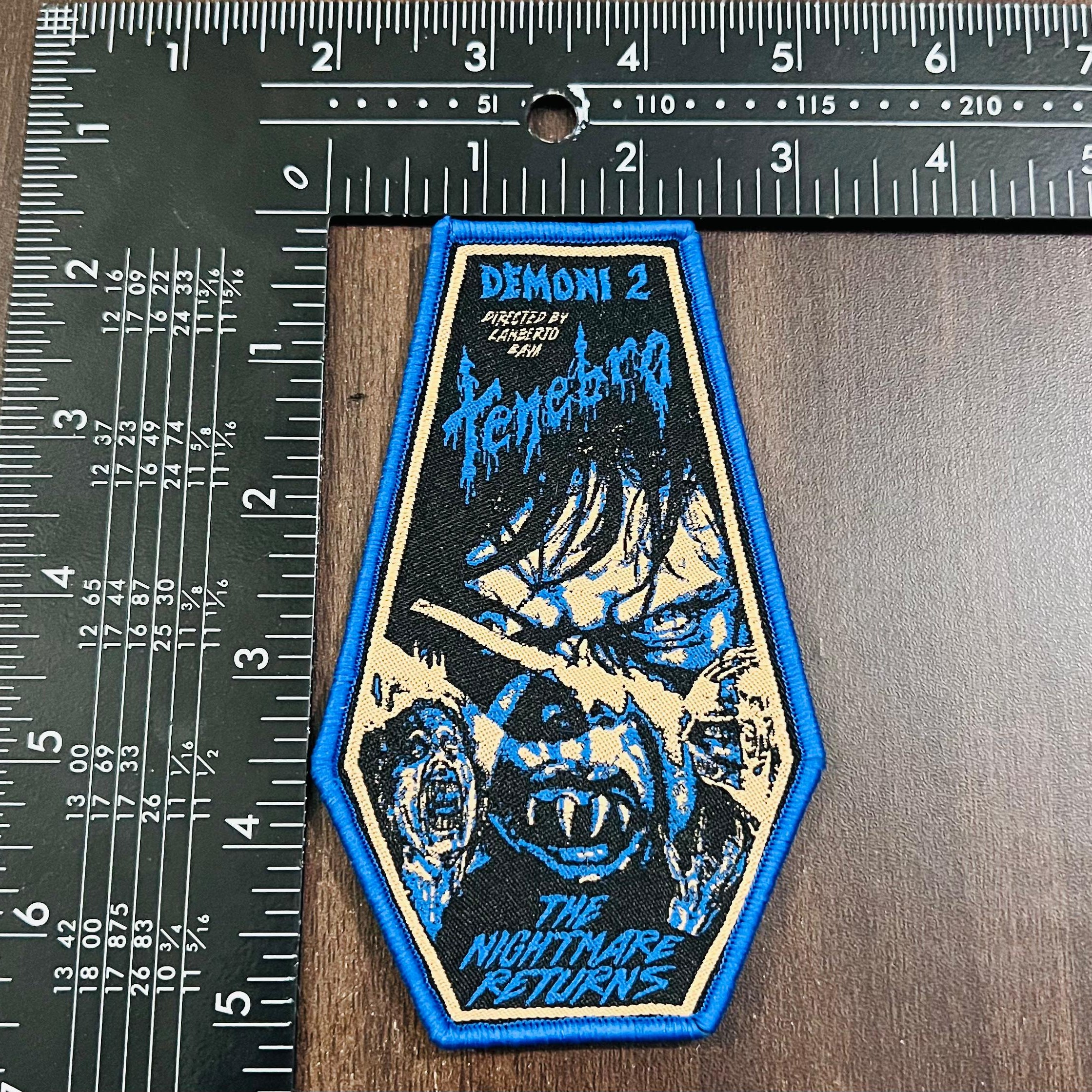TENEBRO - Demoni 2 - Coffin Shaped Woven Patch