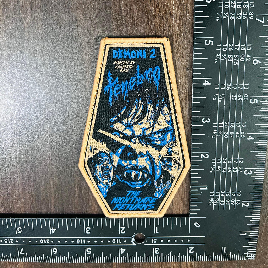 TENEBRO - Demoni 2 - Coffin Shaped Woven Patch