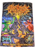CREPITATION - Monstrous Eruption of Impetuous Preposterosity - Wall Flag / Textile Poster