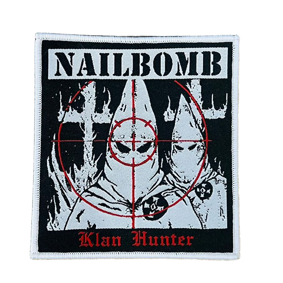 NAILBOMB - Klan Hunter - Woven Patch