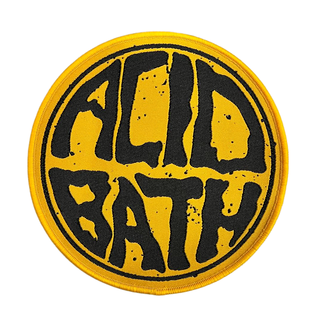 ACID BATH - (Yellow) Logo - Woven Patch