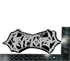 CRYPTOPSY - White Logo - Oversized Woven Patch