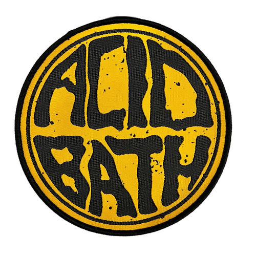 ACID BATH - (Yellow) Logo - Woven Patch